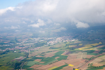 Wissembourg in the state Bas-Rhin, France seen from a drone