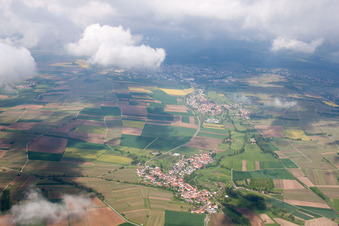 District Kapellen in Kapellen-Drusweiler in the state Rhineland-Palatinate, Germany from above