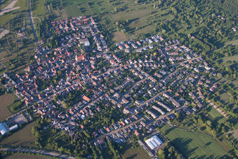 District Ettlingenweier in Ettlingen in the state Baden-Wuerttemberg, Germany