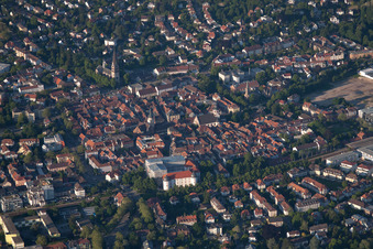 Old town from the southwest in Ettlingen in the state Baden-Wuerttemberg, Germany