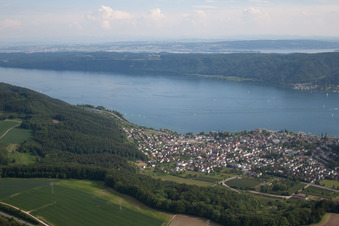 District Ludwigshafen in Bodman-Ludwigshafen in the state Baden-Wuerttemberg, Germany out of the air