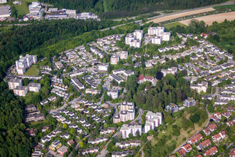 Outskirts residential in Ueberlingen in the state Baden-Wurttemberg, Germany