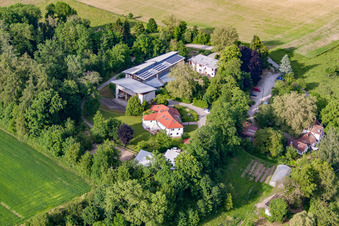 School building of the Camphill School community Bruckfelden in the district Bruckfelden in Frickingen in the state Baden-Wurttemberg, Germany
