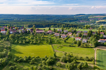 Aerial photograpy of District Taisersdorf in Owingen in the state Baden-Wuerttemberg, Germany