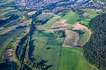 Aerial photograpy of District Rinklingen in Bretten in the state Baden-Wuerttemberg, Germany