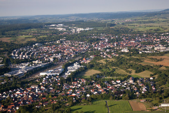 Aerial photograpy of Bretten in the state Baden-Wuerttemberg, Germany