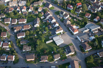 Aerial view of ENDERES Logistics, Freight Forwarding in the district Diedelsheim in Bretten in the state Baden-Wuerttemberg, Germany