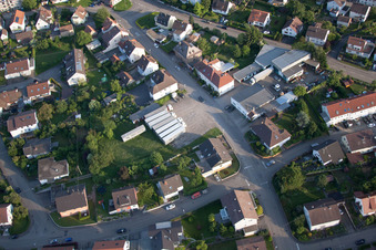 Aerial photograpy of ENDERES Logistics, Freight Forwarding in the district Diedelsheim in Bretten in the state Baden-Wuerttemberg, Germany