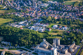 District Wössingen in Walzbachtal in the state Baden-Wuerttemberg, Germany out of the air
