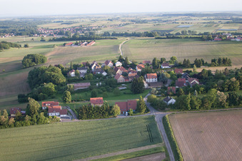 Aerial view of Geisberg in the state Bas-Rhin, France