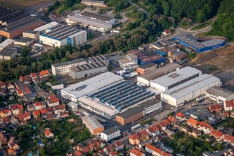 Building and production halls on the premises of Schunk Sintermetalltechnik GmbH in Thale in the state Saxony-Anhalt, Germany