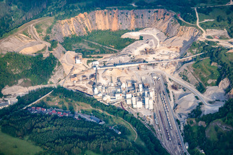 Quarry for the mining and handling of cement in the district Ruebeland in Elbingerode (Harz) in the state Saxony-Anhalt