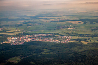From the south in Thale in the state Saxony-Anhalt, Germany