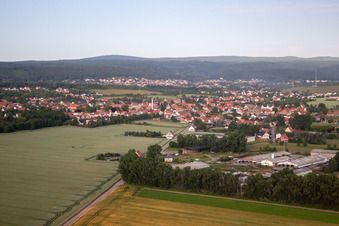 Aerial view of District Rieder in Ballenstedt in the state Saxony-Anhalt, Germany