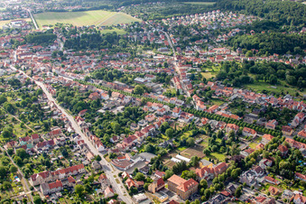 Aerial photograpy of Between B185 and Allee in Ballenstedt in the state Saxony-Anhalt, Germany