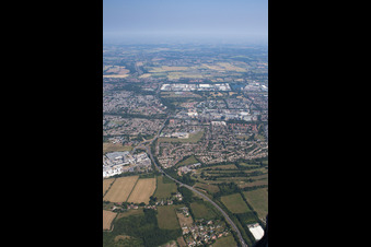 Aerial photograpy of Fobbing in the state England, Great Britain