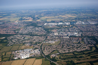 Oblique view of Fobbing in the state England, Great Britain