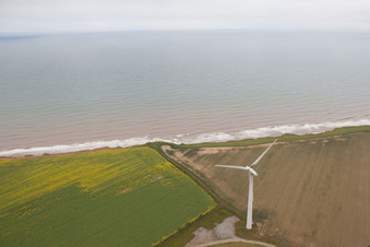 Aerial view of Out Newton in the state England, Great Britain