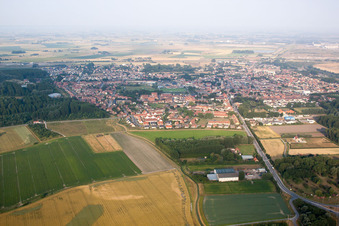 Loon-Plage in the state North, France from above