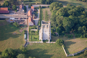 Watten in the state North, France from the plane