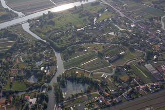 Oblique view of Saint-Omer in the state Pas de Calais, France