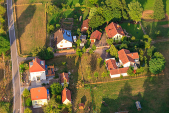 Lauterweg in the district of Bienwaldmühle in Scheibenhardt in the state Rhineland-Palatinate, Germany