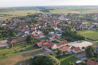 Bird's eye view of Salmbach in the state Bas-Rhin, France
