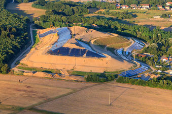 Oblique view of District landfill in Berg in the state Rhineland-Palatinate, Germany