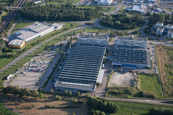 Aerial view of LuK in the district Vimbuch in Bühl in the state Baden-Wuerttemberg, Germany
