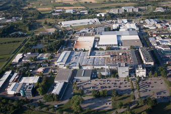 Industrial area with LUK in Bühl in the state Baden-Wuerttemberg, Germany