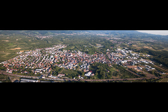 Panorama in Renchen in the state Baden-Wuerttemberg, Germany