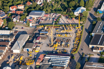 Building of the construction machines market KGS Keller Geraete & Service GmbH in Renchen in the state Baden-Wurttemberg, Germany