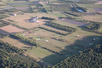 Aerial view of Golf Club Urloffen in the district Urloffen in Appenweier in the state Baden-Wuerttemberg, Germany
