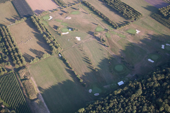 Golf Club Urloffen in the district Urloffen in Appenweier in the state Baden-Wuerttemberg, Germany from the plane