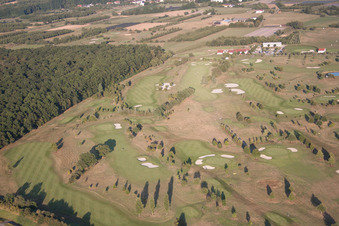 Golf Club Urloffen in the district Urloffen in Appenweier in the state Baden-Wuerttemberg, Germany from the drone perspective