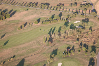 Oblique view of Golf Club Urloffen in the district Urloffen in Appenweier in the state Baden-Wuerttemberg, Germany
