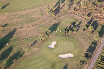 Golf Club Urloffen in the district Urloffen in Appenweier in the state Baden-Wuerttemberg, Germany from above