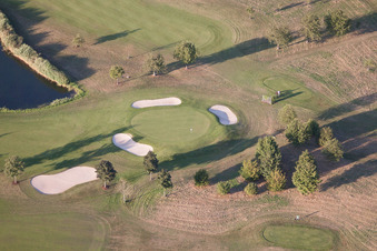 Golf Club Urloffen in the district Urloffen in Appenweier in the state Baden-Wuerttemberg, Germany seen from above