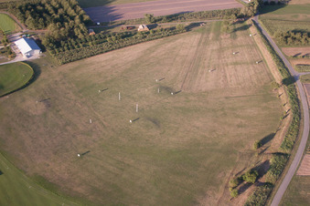 Golf Club Urloffen in the district Urloffen in Appenweier in the state Baden-Wuerttemberg, Germany viewn from the air