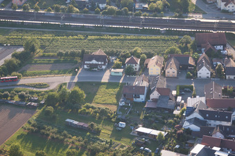 District Urloffen in Appenweier in the state Baden-Wuerttemberg, Germany from above