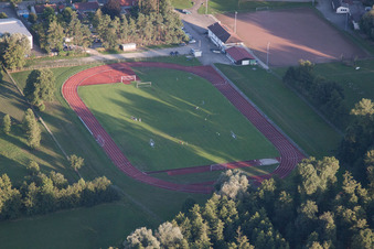 Aerial photograpy of Sports club Appenweier 1925 eV in Appenweier in the state Baden-Wuerttemberg, Germany
