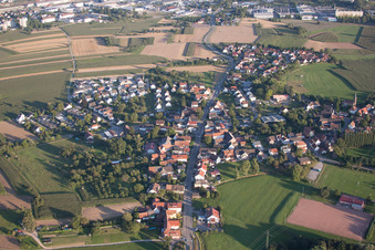 Village view in the district Bühl in Offenburg in the state Baden-Wuerttemberg, Germany