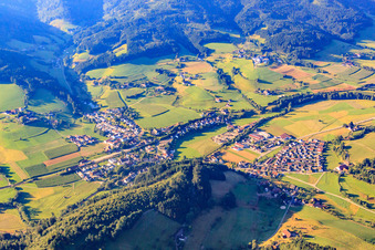 Village from the north in the district Oberwinden in Winden im Elztal in the state Baden-Wuerttemberg, Germany