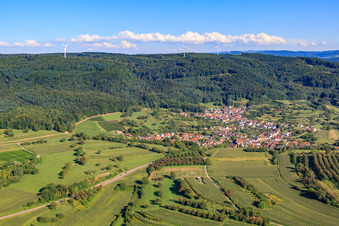 Village on the Black Forest slope in the district Wallburg in Ettenheim in the state Baden-Wuerttemberg, Germany