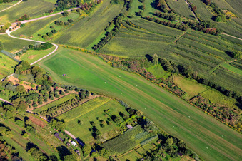 Altdorf Gliding Airfield-Wallburg in the district Wallburg in Ettenheim in the state Baden-Wuerttemberg, Germany from above