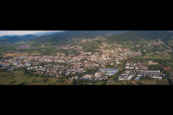 From the west in Bühl in the state Baden-Wuerttemberg, Germany