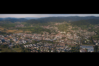 Aerial view of From the west in Bühl in the state Baden-Wuerttemberg, Germany