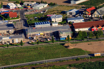 New building for the volunteer fire department Rülzheim in Rülzheim in the state Rhineland-Palatinate, Germany