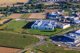 DBK David + Baader GmbH in Rülzheim in the state Rhineland-Palatinate, Germany from above