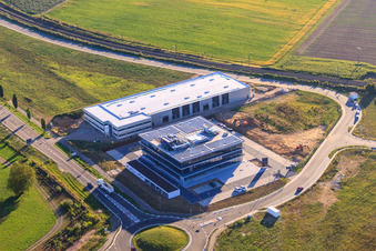 New building of ITK Engineering GmbH in Rülzheim in the state Rhineland-Palatinate, Germany out of the air